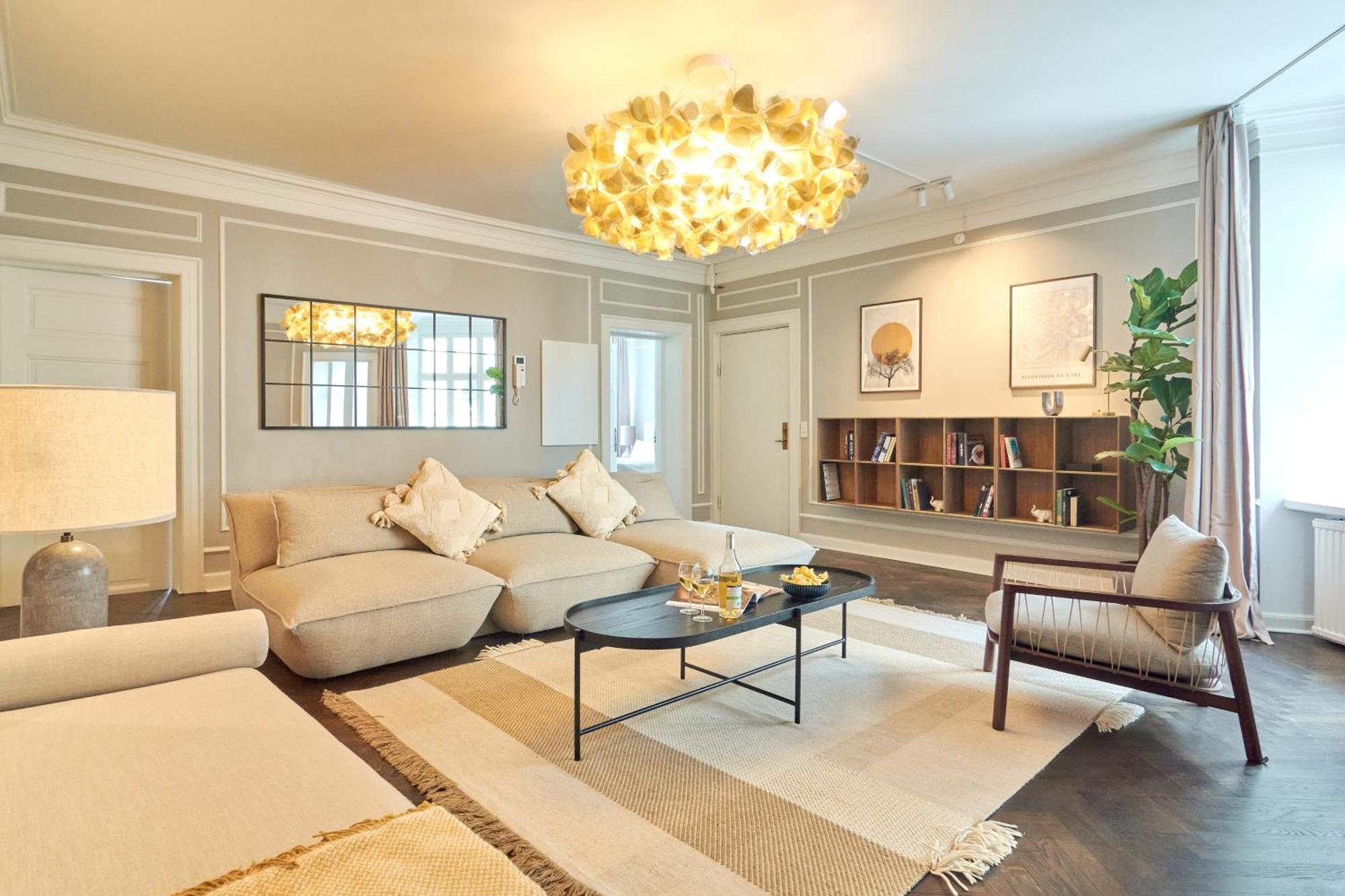 Stylish Spacious Apartment W 3Br In Copenhagen City Екстериор снимка